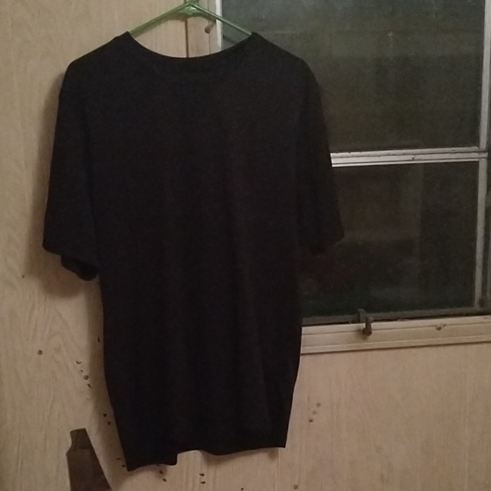 black T-shirt